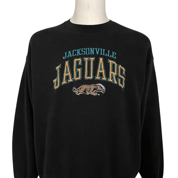 Vintage Jacksonville Jaguars Football Big Logo Sweatshirt, Retro NFL Shirt Tee - Picture 1 of 2